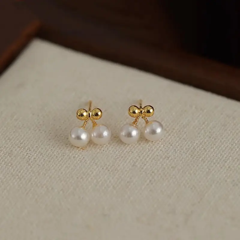 Golden Ring Ear Ring Women's 2024 New Explosive Ear Buckle Light Luxury Advanced Ear Ring Earrings Autumn and Winter Ring Earrings