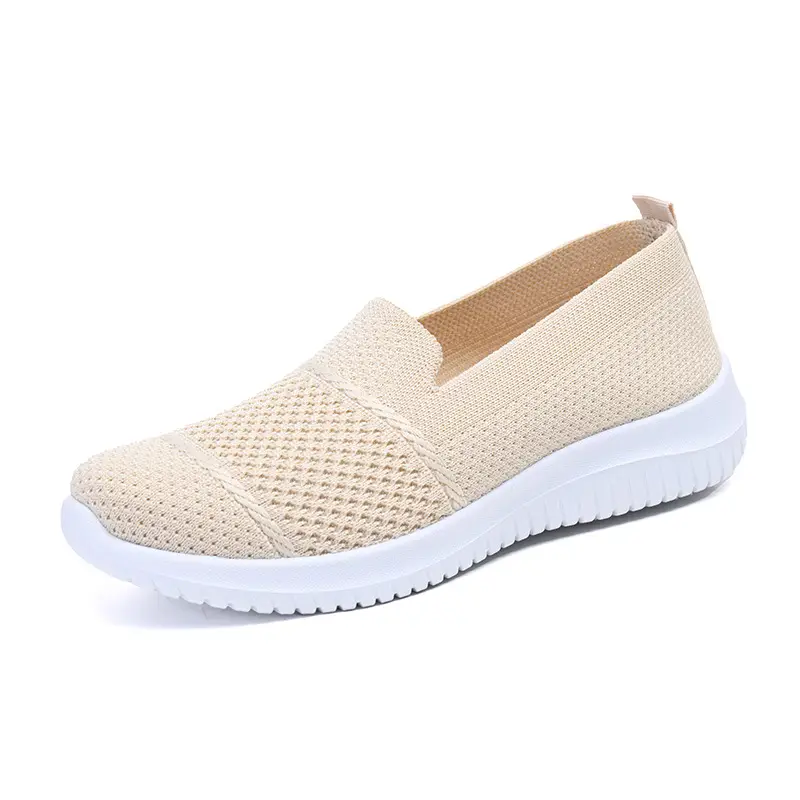 Cross-Border Foreign Trade Women's Shoes New Large Size Breathable Fly Woven Shoes Flat Work Shoes Mesh Shoes Women's Casual Shoes - Image 6