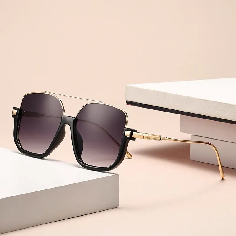 Women's Korean Style Anti-UV Half Frame Sunglasses - Image 5