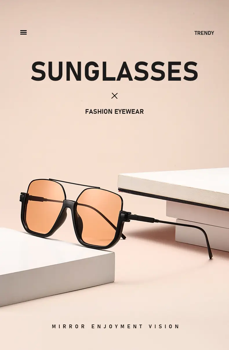 Women's Korean Style Anti-UV Half Frame Sunglasses — feature 12
