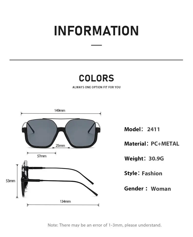 Women's Korean Style Anti-UV Half Frame Sunglasses — feature 15
