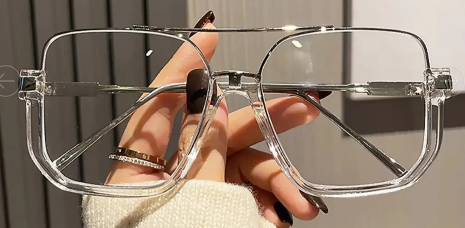 Women's Korean Style Anti-UV Half Frame Sunglasses - Image 11