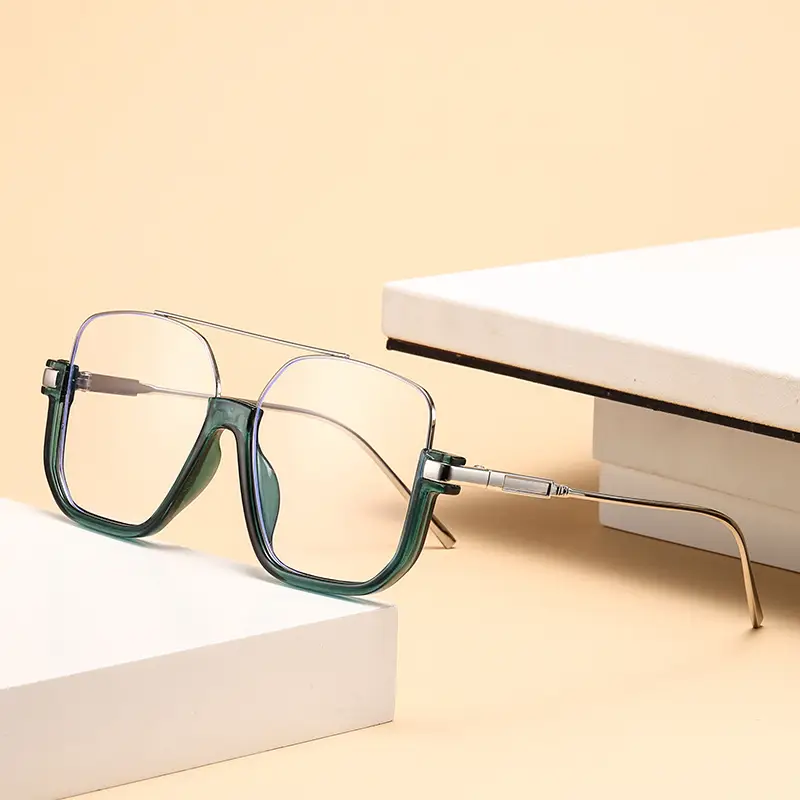Women's Korean Style Anti-UV Half Frame Sunglasses - Image 9