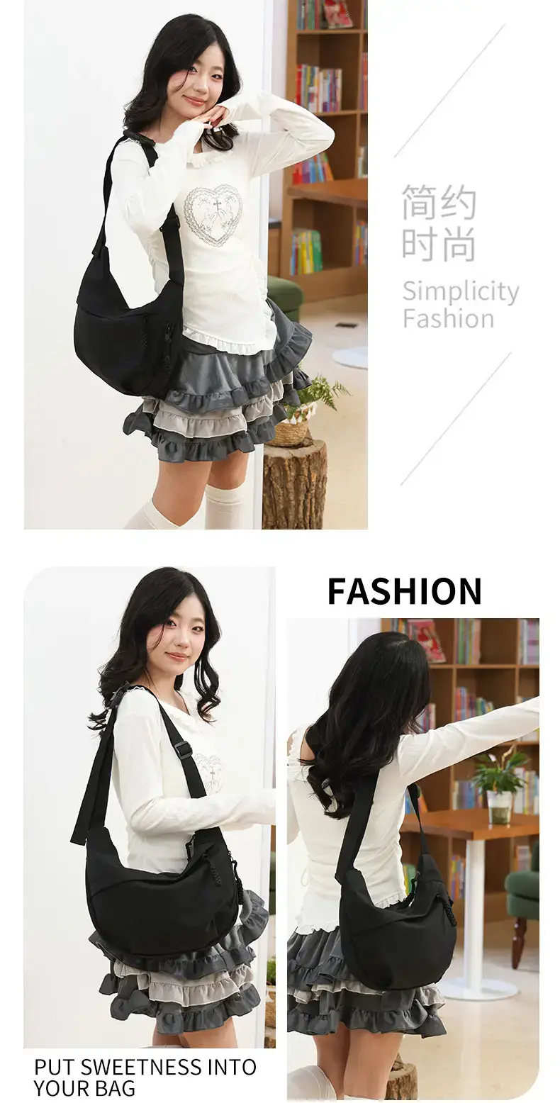 Lightweight Nylon Commuter Bag for Students Women — feature 34