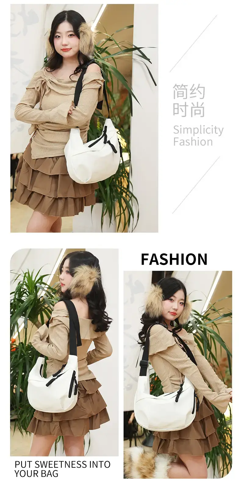 Lightweight Nylon Commuter Bag for Students Women — feature 41