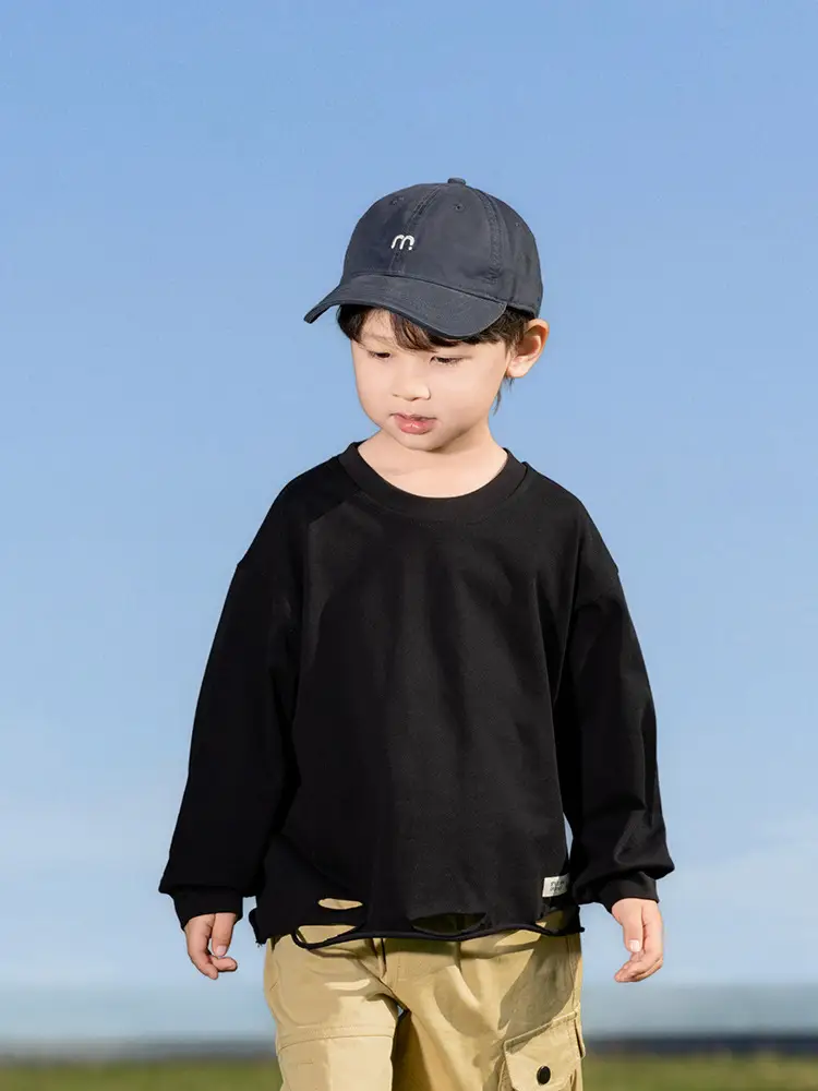 Kids Cotton T-Shirt White Loose Fit for Boys - Image 6