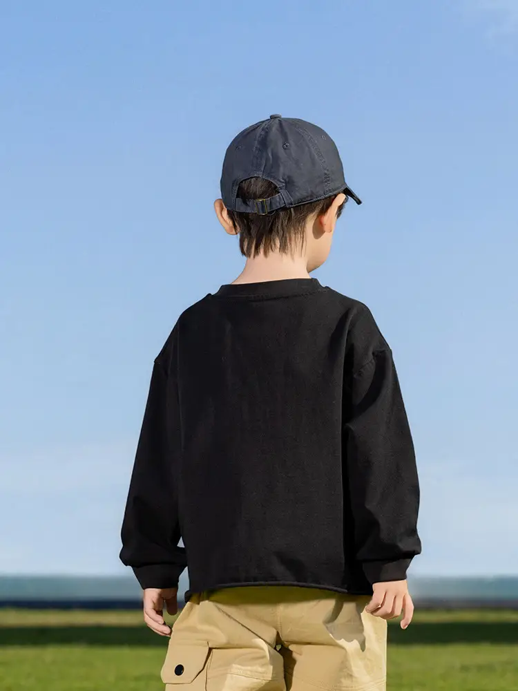 Kids Cotton T-Shirt White Loose Fit for Boys - Image 7