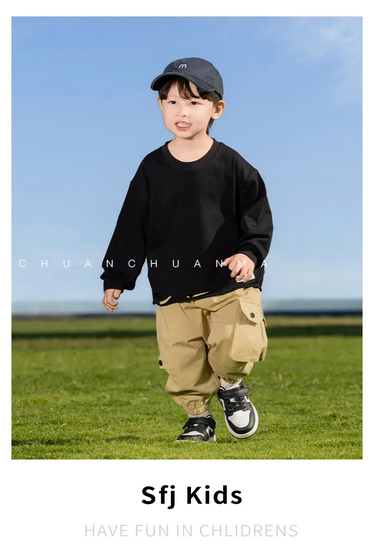 Kids Cotton T-Shirt White Loose Fit for Boys — feature 28