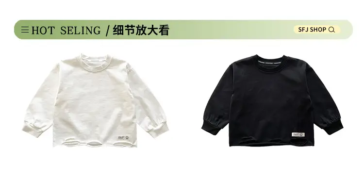 Kids Cotton T-Shirt White Loose Fit for Boys — feature 7