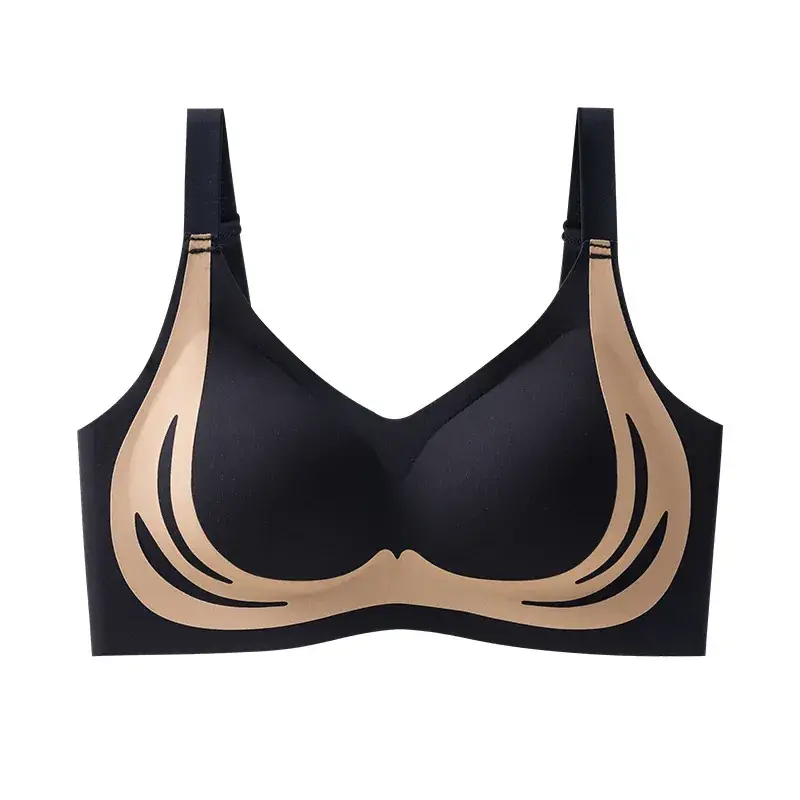 Traceless Push-Up Bra Women Small Non-Rimless Soft Support - Image 3