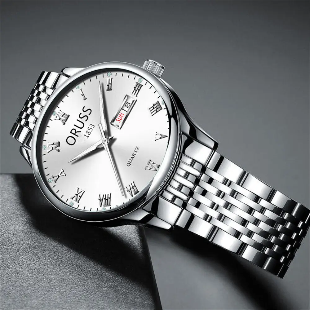 Orrus 1853 Men's Quartz Watch Silver Stainless Band