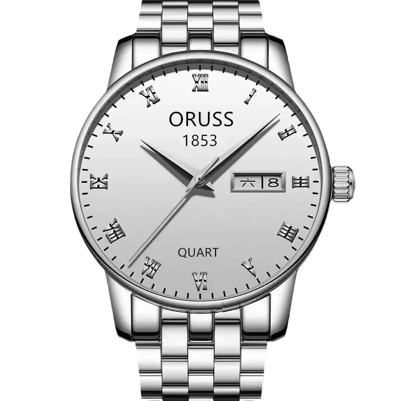 Orrus 1853 Men's Quartz Watch Silver Stainless Band