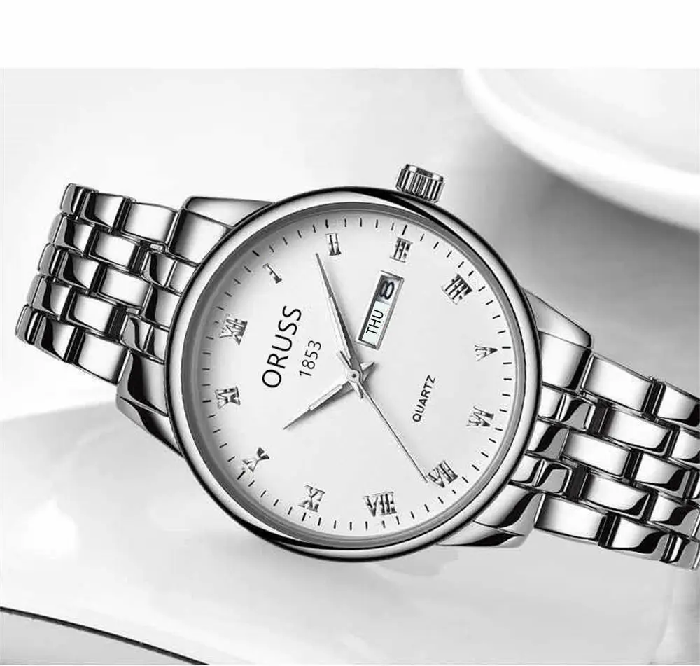 Orrus 1853 Men's Quartz Watch Silver Stainless Band — feature 13