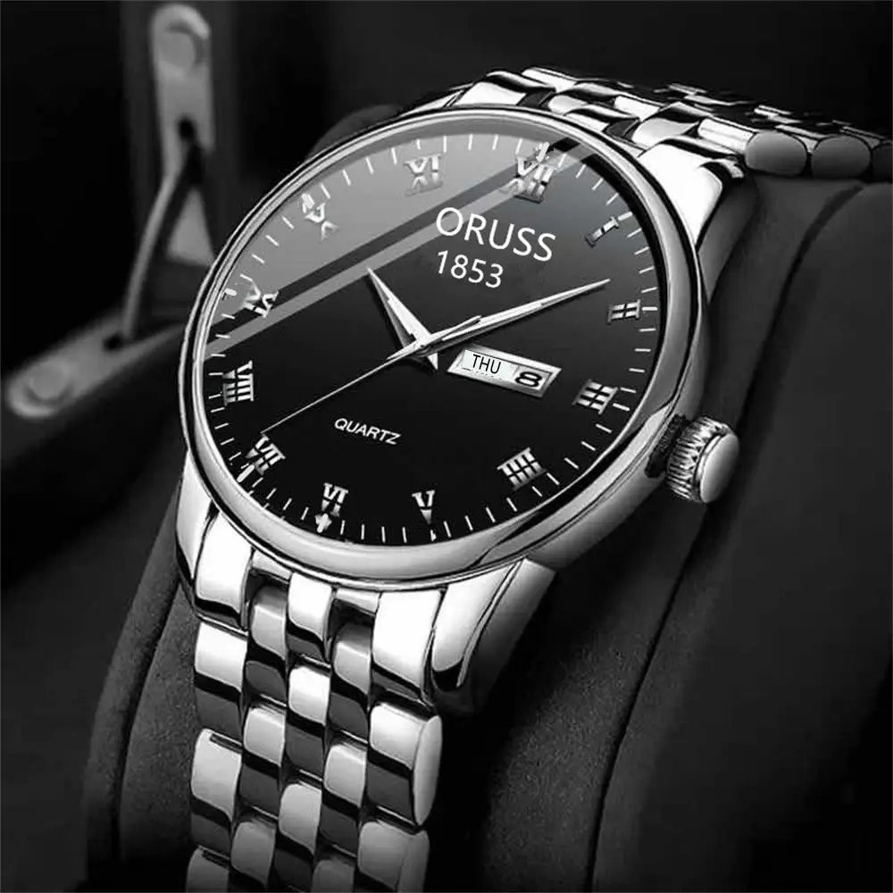 Orrus 1853 Men's Quartz Watch Silver Stainless Band — feature 14