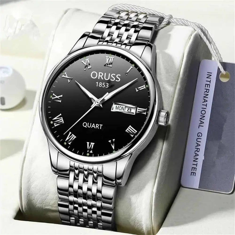 Orrus 1853 Men's Quartz Watch Silver Stainless Band — feature 15