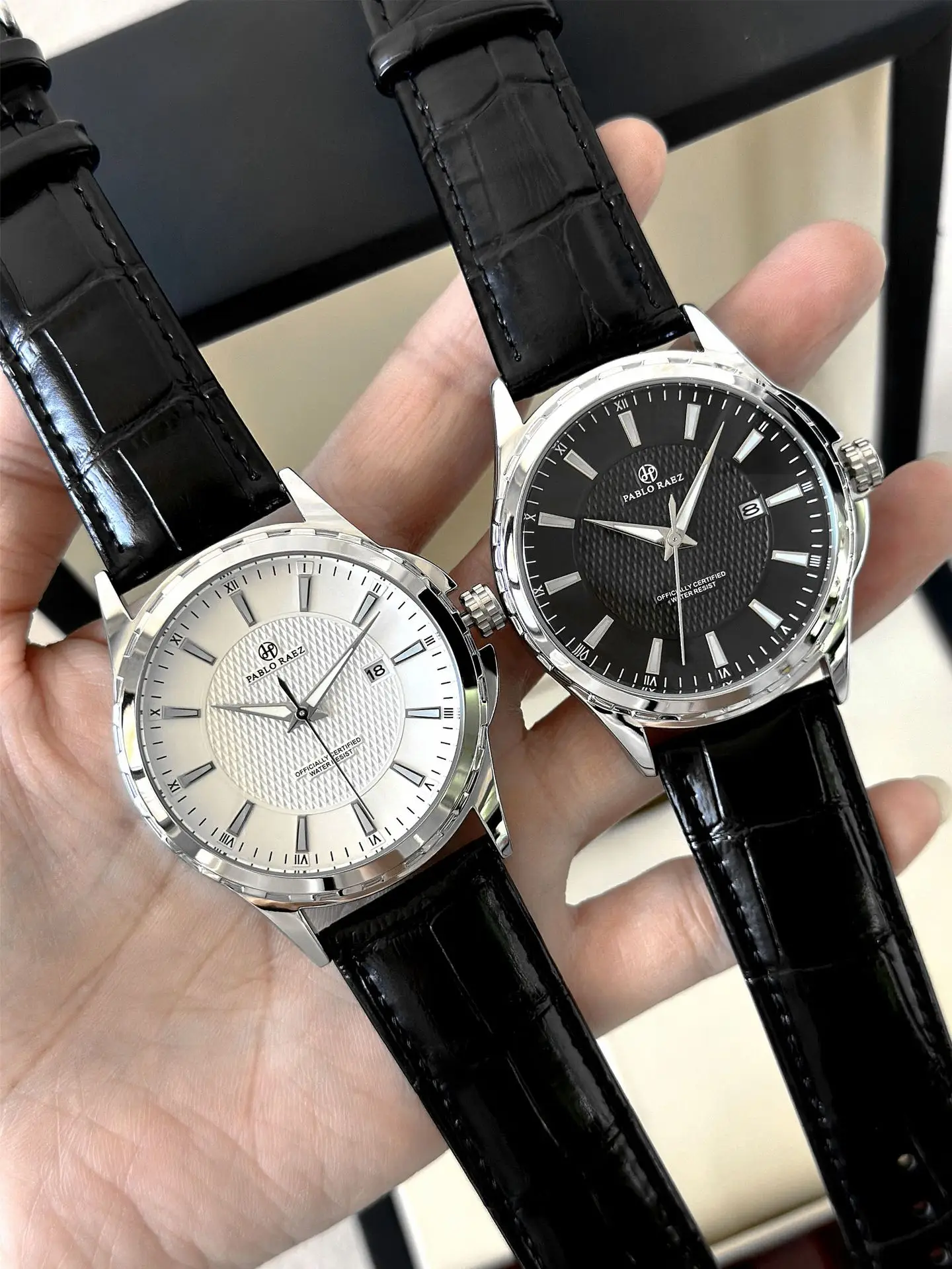 Men's Black Dial Quartz Watch with Black Strap — feature 20