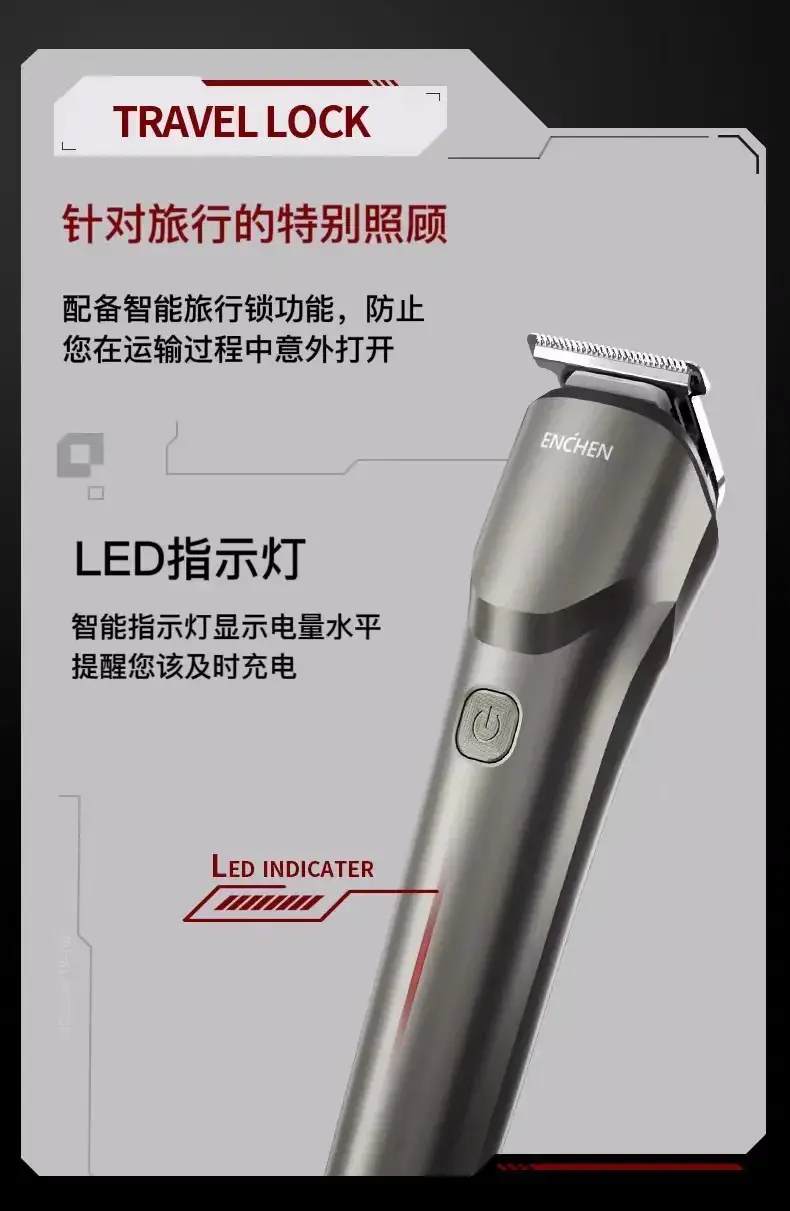 Rechargeable Hair Clipper for Men Women Lightweight Electric — feature 8