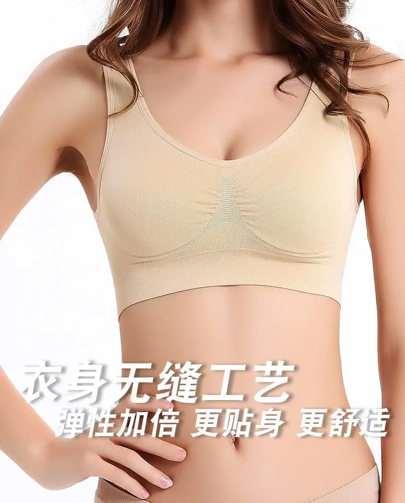 White Cross-Border 3-Piece Sports Bra Set — feature 1