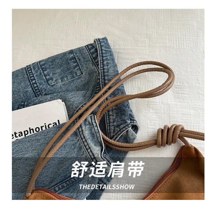 Brown Fringe Messenger Bag for Women — feature 6