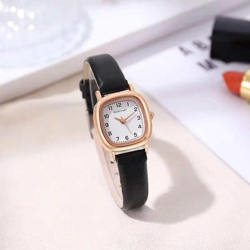 Pink Quartz Watch for Women with Belt Strap - Image 9