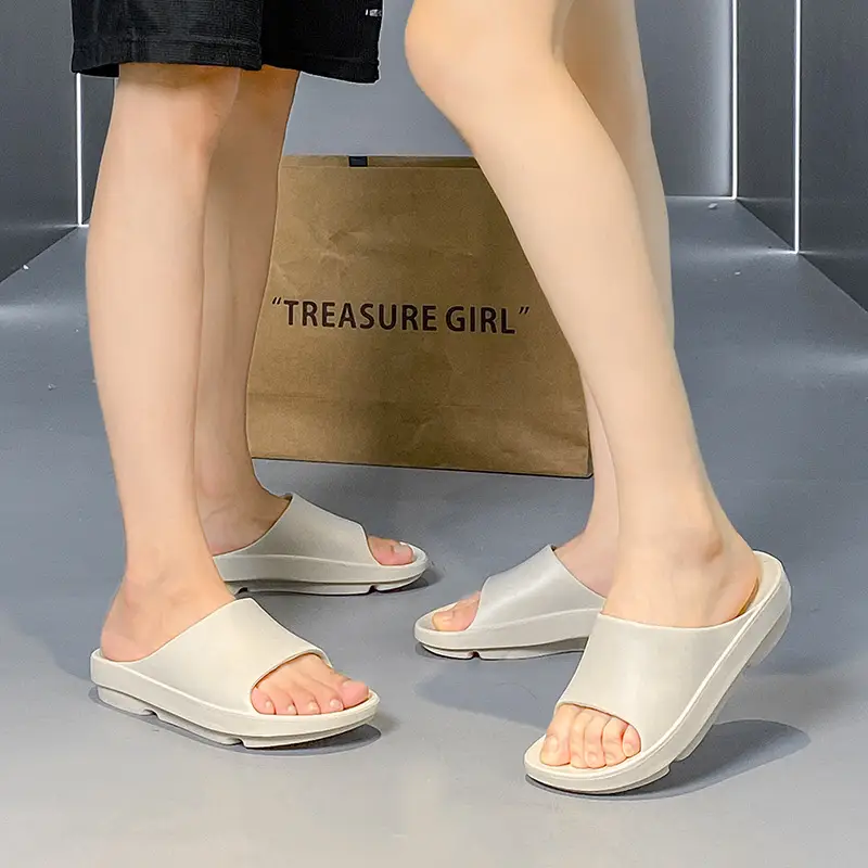 Slippers Women's Summer Outer Wear Height-increasing Non-smelly Foot-resistant Wear-resistant Slides EVA Home Non-slip All-match Couple Slippers - Image 7