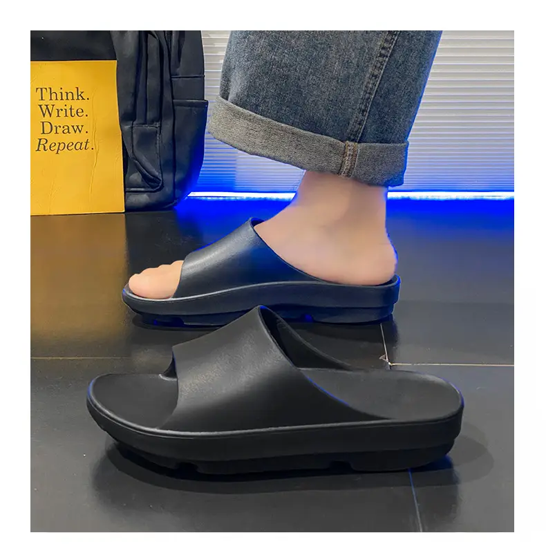 Slippers Women's Summer Outer Wear Height-increasing Non-smelly Foot-resistant Wear-resistant Slides EVA Home Non-slip All-match Couple Slippers — feature 14