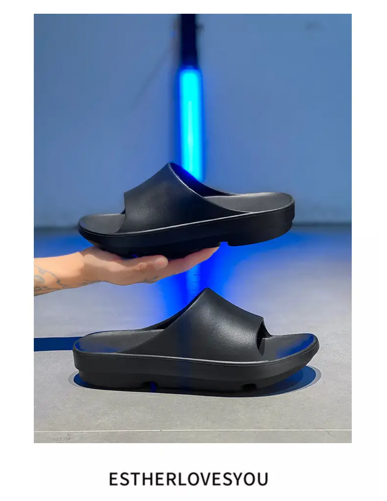 Slippers Women's Summer Outer Wear Height-increasing Non-smelly Foot-resistant Wear-resistant Slides EVA Home Non-slip All-match Couple Slippers — feature 15
