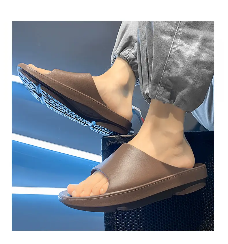 Slippers Women's Summer Outer Wear Height-increasing Non-smelly Foot-resistant Wear-resistant Slides EVA Home Non-slip All-match Couple Slippers — feature 17