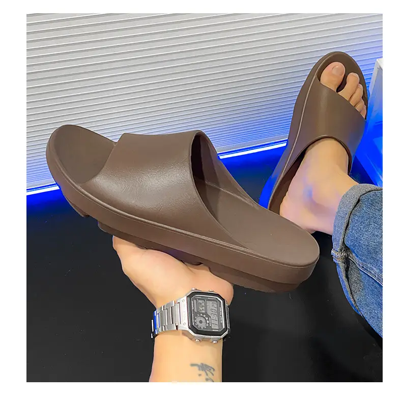 Slippers Women's Summer Outer Wear Height-increasing Non-smelly Foot-resistant Wear-resistant Slides EVA Home Non-slip All-match Couple Slippers — feature 18