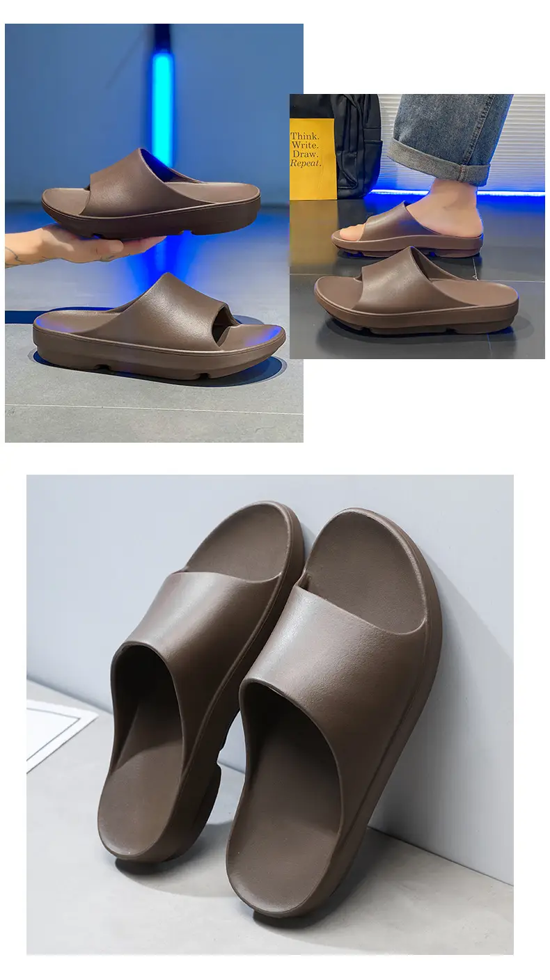 Slippers Women's Summer Outer Wear Height-increasing Non-smelly Foot-resistant Wear-resistant Slides EVA Home Non-slip All-match Couple Slippers — feature 19