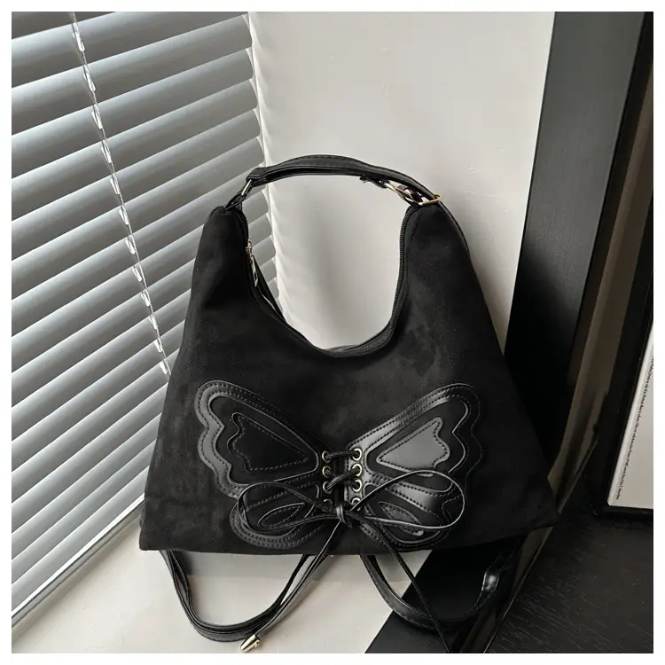 Women's Butterfly Underarm Bag Brown New Winter 2024 — feature 10