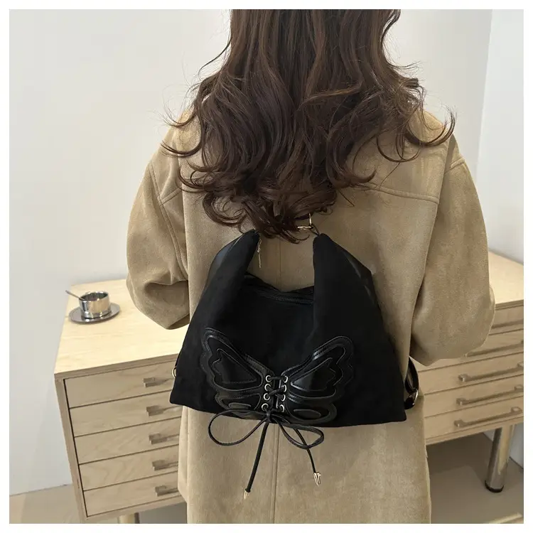 Women's Butterfly Underarm Bag Brown New Winter 2024 — feature 29