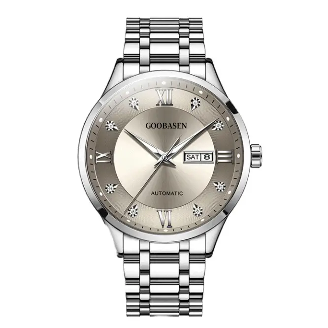 Guberson Men's Black Roman Dial Automatic Watch - Image 11