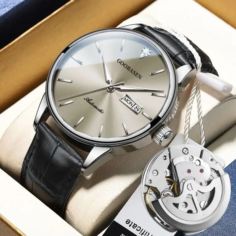 Guberson Anti-Mechanical Men's Watch Silver Stainless Steel - Image 3