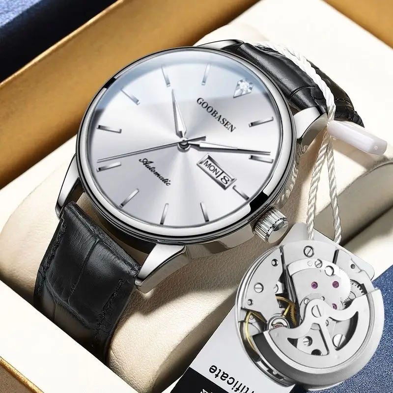Guberson Anti-Mechanical Men's Watch Silver Stainless Steel - Image 4