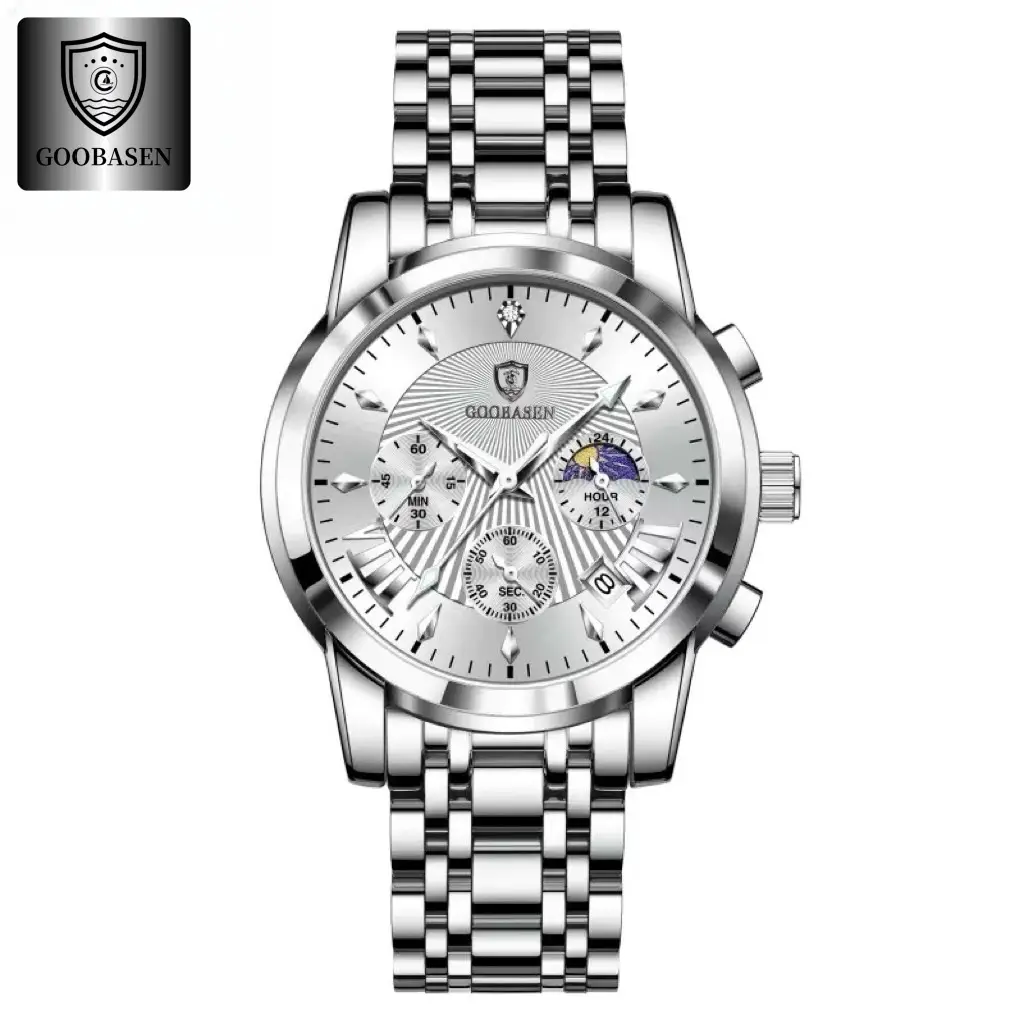 Men's Skeleton Watch Waterproof Quartz Stainless Steel - Image 11