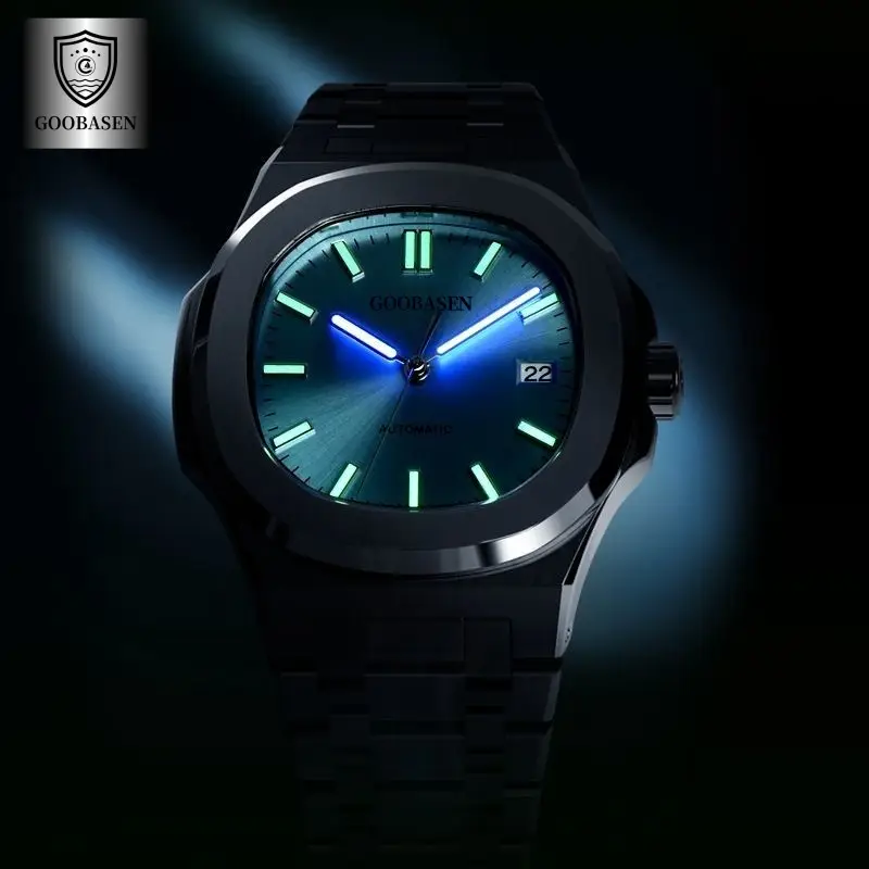 Men's Full Automatic Anti-Tremble Watch Silver Stainless Band - Image 4