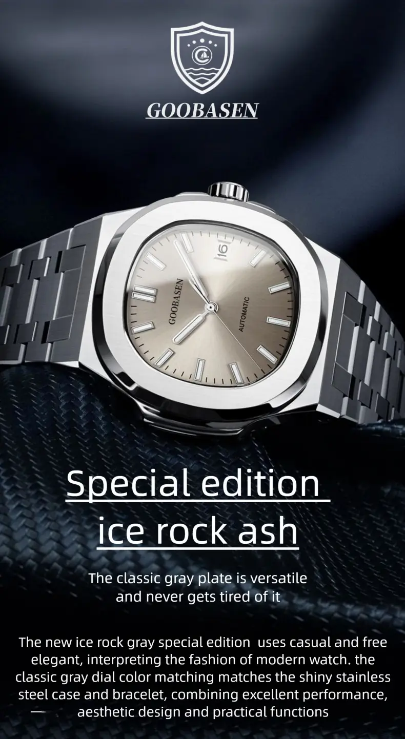 Men's Full Automatic Anti-Tremble Watch Silver Stainless Band — feature 19
