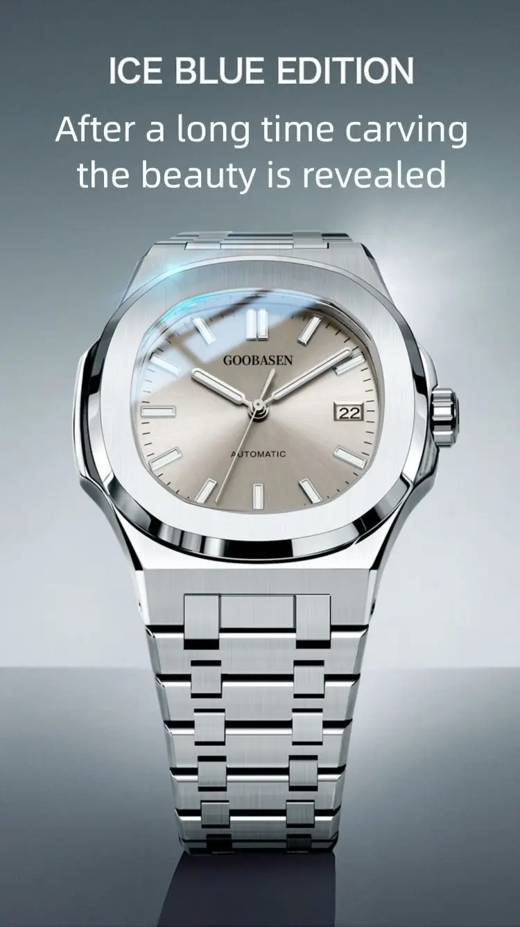 Men's Full Automatic Anti-Tremble Watch Silver Stainless Band — feature 24