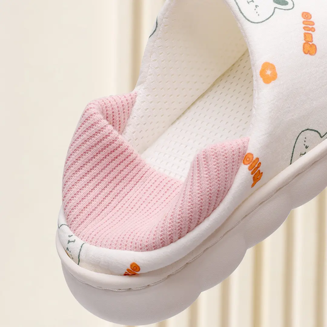 Pregnant Women's Moon Shoes Thin Autumn and Winter Comfortable Cotton Slippers Women's Postpartum Slippers Bag with Non-slip Outer Wear Soft Bottom Breathable — feature 10