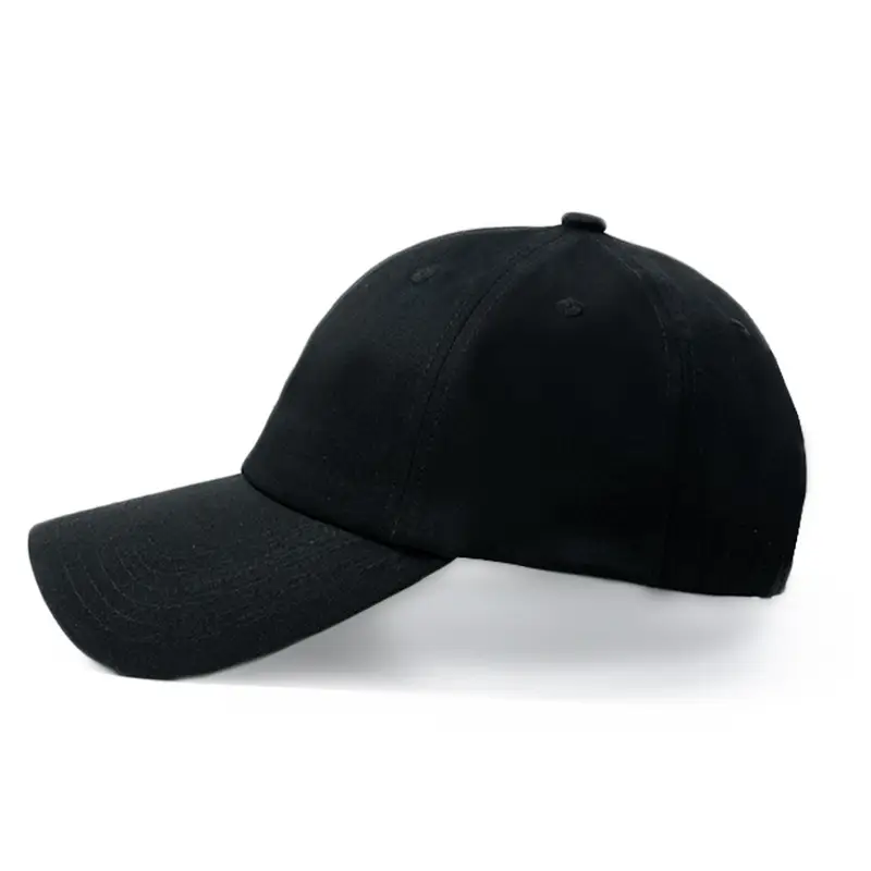Women Black Large Baseball Cap Adjustable - Image 5