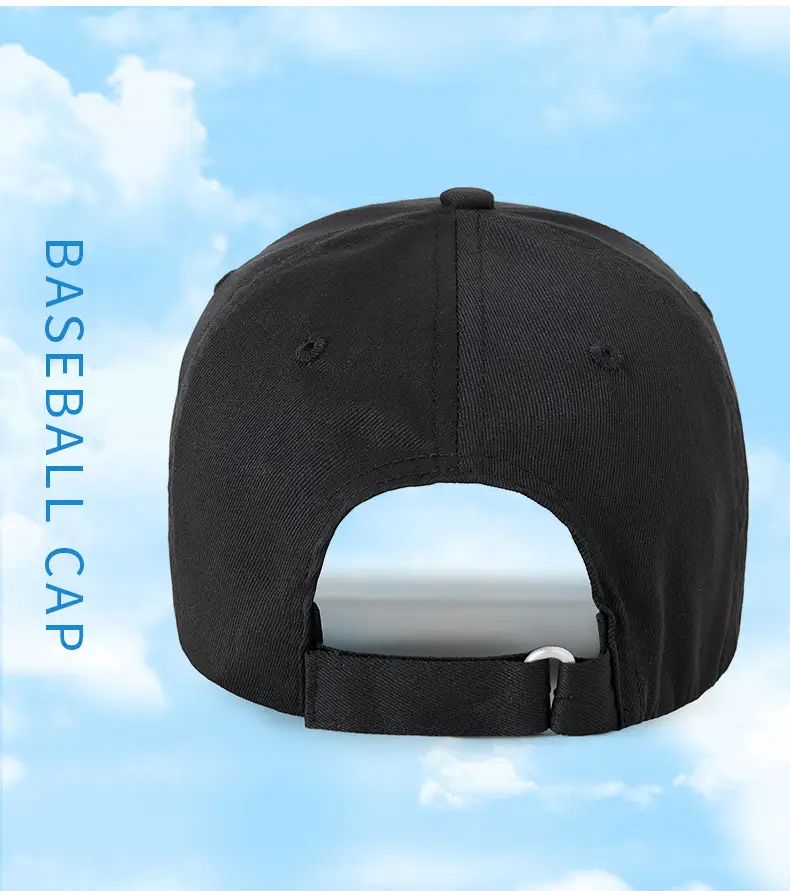 Men Black C Embroidered Baseball Cap Adjustable Outdoor Casual All-match — feature 14