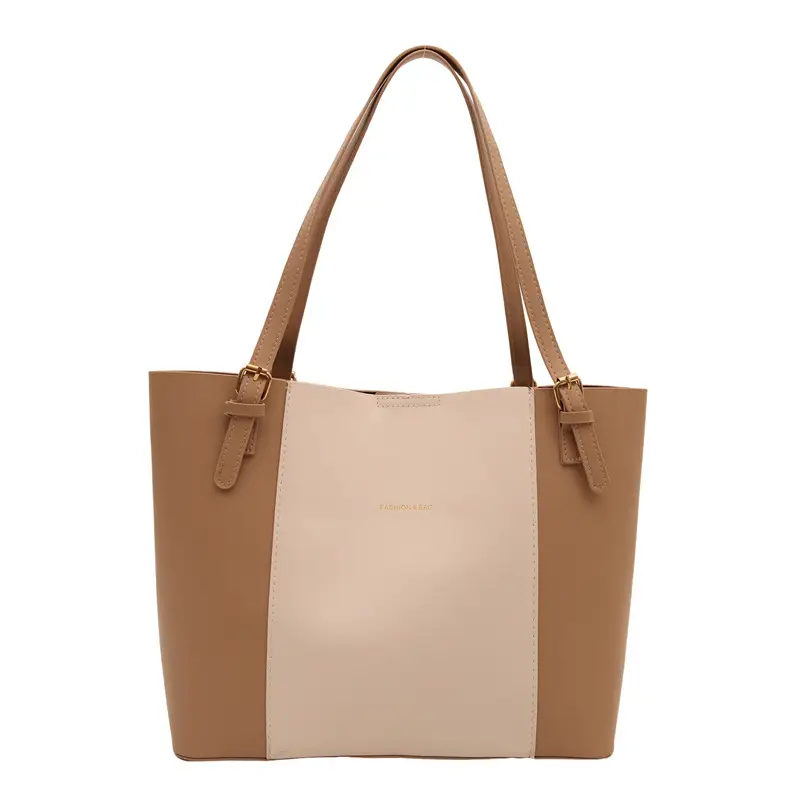 Vintage Style Shoulder Tote Bag Brown Beige 2024 Winter - Image 11
