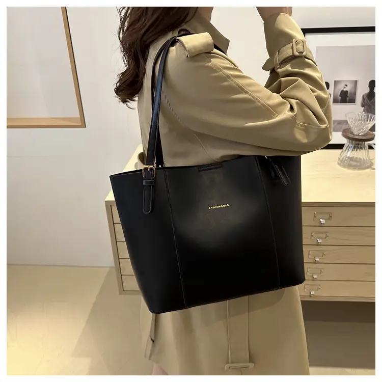 Vintage Style Shoulder Tote Bag Brown Beige 2024 Winter — feature 12
