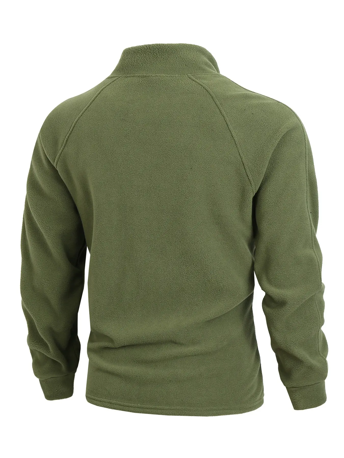 Men Brushed Plain Long Sleeve Pullover Black — feature 12
