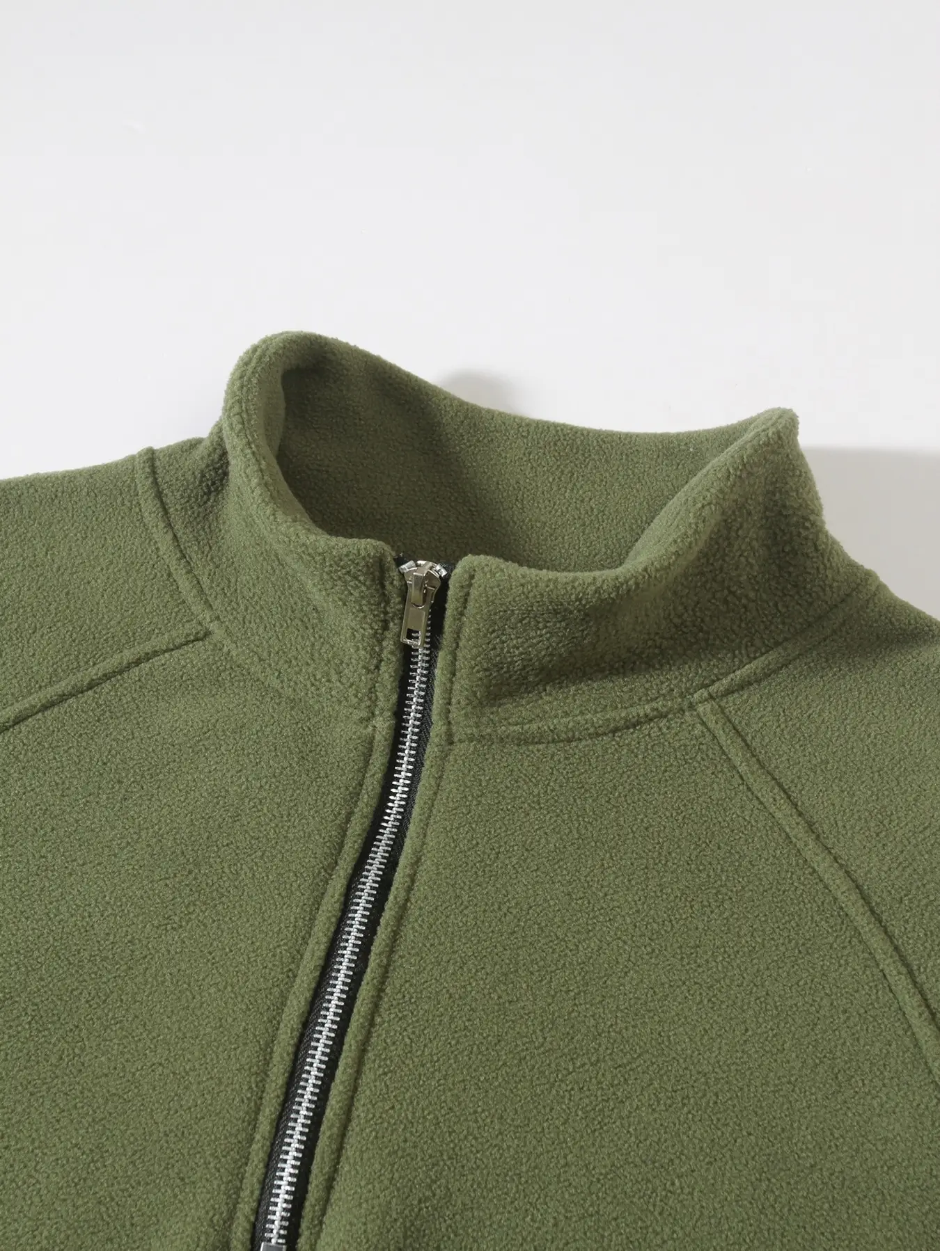 Men Brushed Plain Long Sleeve Pullover Black — feature 14
