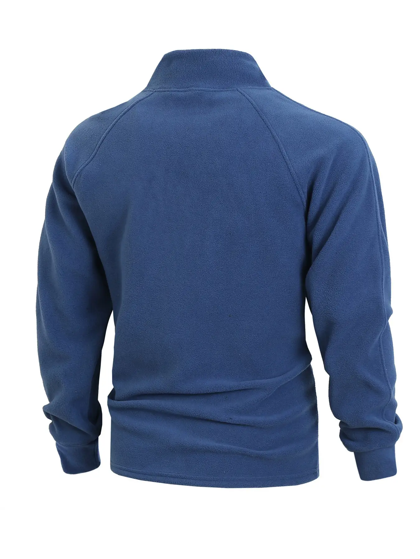Men Brushed Plain Long Sleeve Pullover Black — feature 19