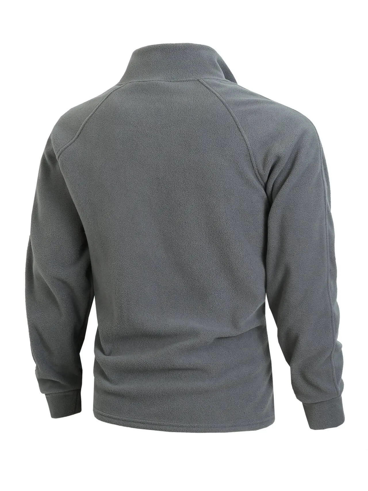 Men Brushed Plain Long Sleeve Pullover Black — feature 26
