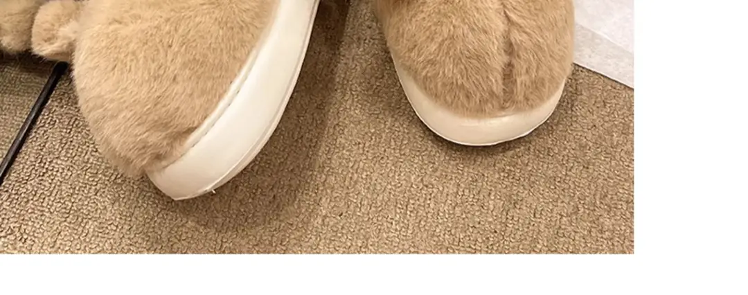 High-Top Cotton Shoes for Women, New Winter Cross-Border Style, Cute Snail Design, Fleece-Lined, Thickened, Warm, Couple's Outdoor Short Cotton Boots — feature 14