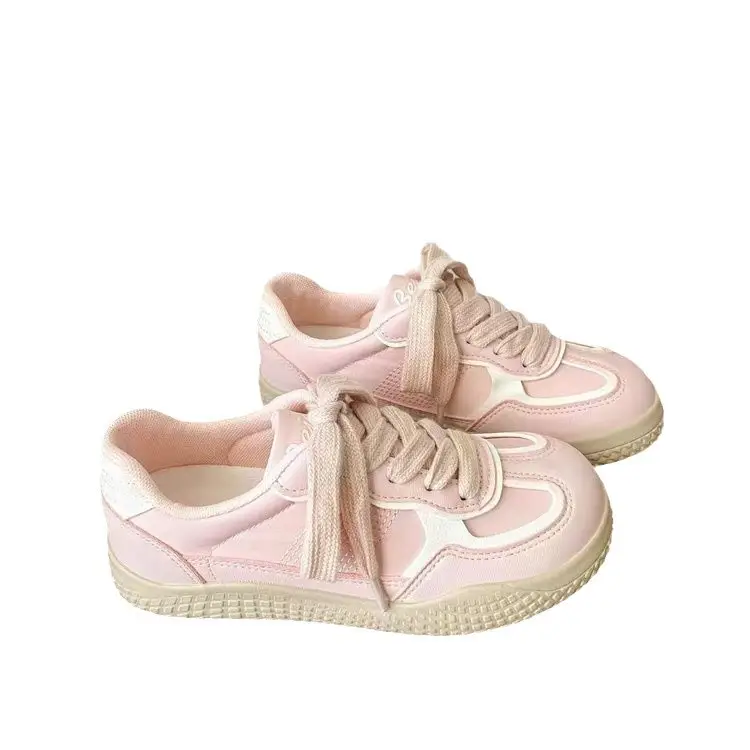 Vintage German Training Shoes Women's 2024 Autumn New Sweet All-match Student Board Shoes Casual Sports White Shoes Women's Shoes - Image 8